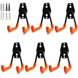 Crochets robustes pour garage,crochets utilitaires de rangement,organiseur de rangement pour outils de jardin,crochets muraux en acier (Petit crochet en U).[Y105] - Neuf