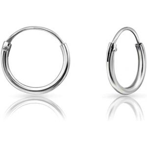 Kal-® Boucle D'oreille Argent - Creoles - Boucles D'oreilles Femme Creole - Anneau Oreille Homme - Créoles Argent 925 - Creole Homme - Bijoux Creole - Épaisseur 1.5 Mm - Diamètre 8 À 80 Mm - Neuf