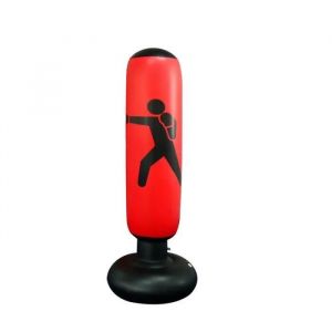Sac de Frappe Gonflable 160cm - Ecent - Rouge - Exercice de Fitness - Soulagement du Stress - Neuf
