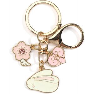 KAL-Porte-Clés Lapin Pour Femme - Porte-Clés Mignon Avec Sac - Pendentif Kawaii - Sac À Main - Cadeau Pour Fille - Neuf