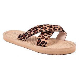 Claquette Femme Leopard Mbs02022 Camel - 41 - Neuf