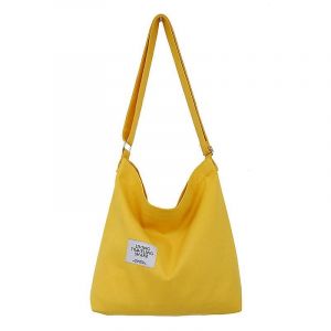 Sac à bandoulière rétro de grande taille en toile Hobo Crossbody Sac à main décontracté Tote - Neuf
