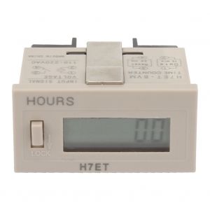 Totalisateur de compteur électrique numérique AC 110-220 V H7Et BVM avec écran LCD à 6 chiffres (0,0 heure) - Neuf
