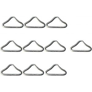 20pcs Anneau Triangle En Acier Inoxydable Boucle V Anneaux Pour Trampoline Pi&egrave;ces De Rechange Sac - Neuf