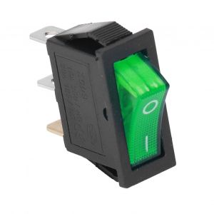 XYONG Kit de 100 interrupteurs a bascule ABS 3 broches, marche/arret, 2 positions, 125/250 V, pour machine, vert - Neuf