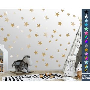 ERYI-100 Stickers Muraux Étoiles Pour La Chambre Des Enfants - Ensemble D'Autocollants Muraux - Bébé Ciel Étoilé À Coller Sur La Décoration Murale Autocollant - Turquoise - Neuf