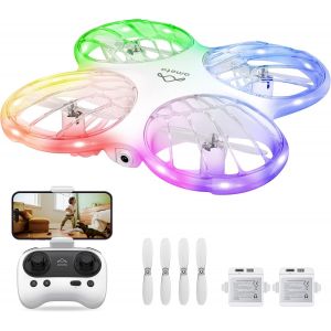 Letnerny-Morpho Drone Avec Camera Pour Enfant, 1080p Fpv Mini Drones Avec Module Stem/ 32 Lumière Rgb/Vol Circulaire/Flip 3d/ Vol De 18min/ Buzzer De Perte, Cadeaux Pour Garcon Et Fille, Moins De 250-Ameta - Neuf