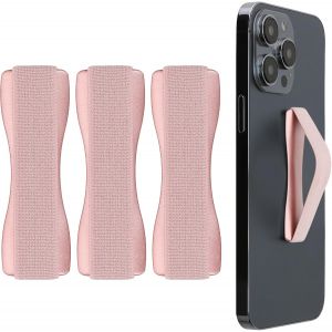KAL-3X Support Doigt Smartphone - Accessoire Doigt Pour T&eacute;l&eacute;phone Portable - Sangle Poign&eacute;e Dos Smartphone - Or Rose - Neuf