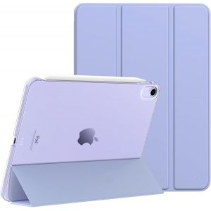 &Eacute;tui Pour Ipad Air 11 Pouces (M3 2025/M2 2024), &Eacute;tui Pour Ipad Air 5e/4e G&eacute;n&eacute;ration 2022/2020 10,9"",Coque Mince Et Intelligente En Pc Dur Translucide,Compatible Avec Touch Id, Lavande - Neuf