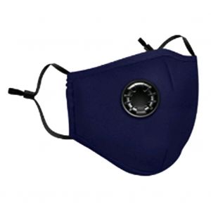 Masque Buccal Anti-Buee, Anti-Poussiere, Garde Au Chaud, Filtre Avec Valve, Bleu Marine - Neuf