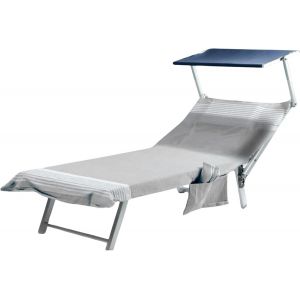 Kal-Drap De Plage Fouta En Coton Avec Poches Latérales, Couvre-Lit 190 X 70 Cm, Disponible En Bleu Ciel, Bleu, Rose, Beige, Gris, Vert (Gris, 190 X 70) - Neuf