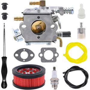 Kit Reglage Carburateur avec Filtre a Air pour ECHO CS-370 CS-400 CS-400F Tronconneuse SHINDAIWA 402S Remplace WT-985 A021001920 A021001921 - Neuf
