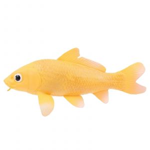 Jouet poisson en plastique, d&eacute;coration pour enfants, jaune, 15,5 x 6,5 x 4 cm, outil &eacute;ducatif, 1 pi&egrave;ce - Neuf