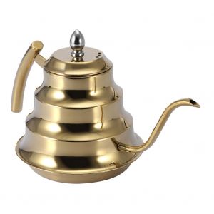 HJLIAN Bouilloire a cafe en acier inoxydable a bec long et etroit, 1,2 L - Neuf