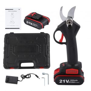 XYONG Secateur electrique rechargeable au lithium, sans fil, pour jardin, coupe de branches, prise AC100-240V US - Neuf