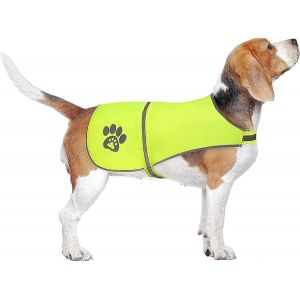 Gilet De Sécurité Réfléchissant Pour Chien Haute Visibilité,Garde Votre Chien Visible Dans Les Activités De Plein Air De Jour Comme De Nuit - Neuf