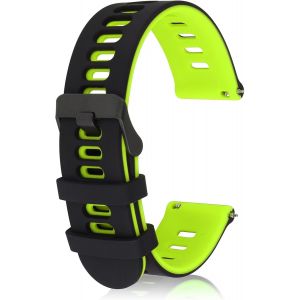 Bracelet De Montre De Sport Universel En Silicone &Agrave; D&eacute;gagement Rapide Pour Homme Et Femme, Boucle Noire - Neuf