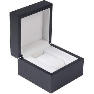 Boîte De Montre Support Organisateur,Bijoux En Bois Haut De Gamme Bracelet De Stockage Cadeau Cas Unique Grille/Bl - Neuf