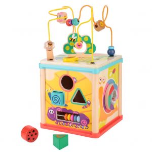 Jouet Educatif 5 En 1 Pour Bebe, Labyrinthe De Perles En Bois, Jouet Intelligent Pour Enfants, Cadeau - Neuf