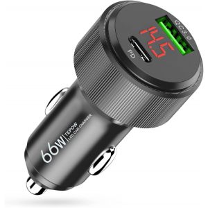 Chargeur Allume Cigare Usb C Rapide 66w/6a,Chargeur Voiture Usb C Pd3.0 36w&qc4.0 30w Adaptateur Prise Allume Cigare Usb Chargeur Telephone Voiture Pour Iphone 14 13 12 11 Pro Max,Samsung Galaxy S22 - Neuf