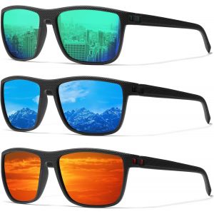 Lunettes De Soleil Carrées Classiques Pour Homme Et Femme - Lunettes De Soleil Polarisées Légères Avec Protection Uv - Neuf