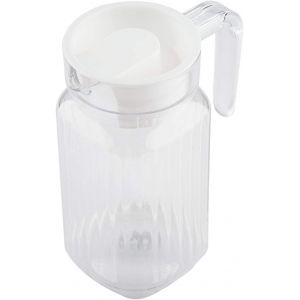 Letnerny-Pichet Boisson En Acrylique Avec Couvercle Et Poigne Distributeur D'eau Froide De Glace Jus Nervur Boîteille De Verre Verrerie Froid Pour Bar Application Pour La Maison(500ml) - Neuf