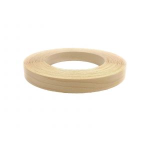 Bande de chant thermocollante en m&eacute;lamine pr&eacute;-encoll&eacute;e de 10 m, imitation bois de 15 mm - Neuf