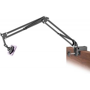Blazeflux-Support Telephone Lit Magnetique Magsafe, Bras Reglable Pour Iphone 15 14 13 12 Et Kindle, Pince De Fixation - Neuf