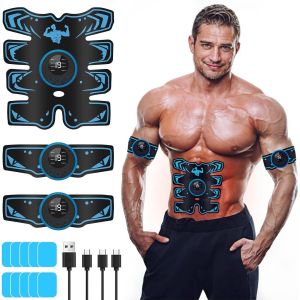 Electrostimulateur Musculaire,Ems Ceinture Abdominale Electrostimulation,Abs Stimulator For Men Women,8 Modes & 19 Intensités,Usb Rechargeable,Pour Abdominaux/Bras/Jambes - Neuf