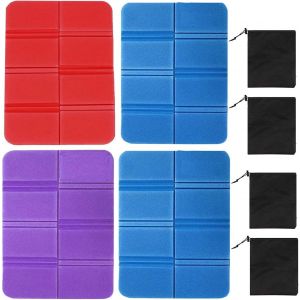 Lot De 4 Coussins De Siège Pliables, Imperméables Et Thermiques, Pour L'extérieur, Le Jardin, Le Camping Et Les Pique-Niques - Neuf