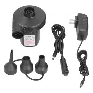 HJLIAN Pompe a air electrique double usage, gonflage/degonflage, AC/DC, avec chargeur de voiture, prise US 100-240 V - Neuf