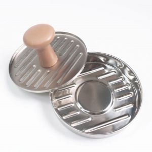Presse À Steak Haché, Presse À Hamburger En Acier Inoxydable De Qualité Alimentaire Avec Manche En Bois, Presse À Hamburger Antiadhésive - Neuf