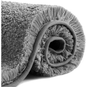 TIANYI-Tapis de Bain Antidérapant Tapis Salle de Bain Épaissi Tapis Sortie de Douche Absorbant Tapis de Sol Ultra Doux en Microfibre, Séchage Rapide, Lavable en Machine - 50 x 80cm (Gris Foncé) - Neuf