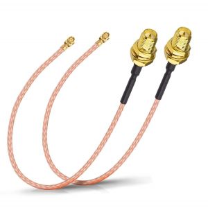 C&acirc;ble Antenne Wifi U.Fl Ipx Ipex Vers Femelle Rp-Sma 15cm C&acirc;ble Coaxial Pour Esp32-Cam Intel 7260ac 3160ac 8265ac Pcie R&eacute;seau Carte Routeur Wifi Contr&ocirc;leur De Drones Uav Fpv,Paquet De 2-Marque G&eacute;n&eacute;rale - Neuf