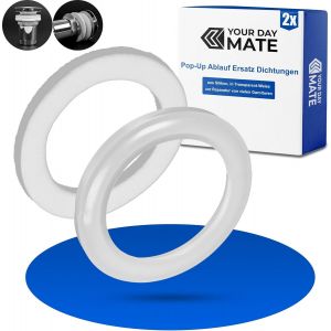 SJZG-Joints De Rechange Pour Garniture D'&Eacute;coulement Pop-Up, 2 Pcs, Bagues D'&Eacute;tanch&eacute;it&eacute; En Silicone, R&eacute;paration Joint De Fermeture Pop-Up, Joints Toriques Vanne De Vidange Popup, Push-Up Seal - Neuf