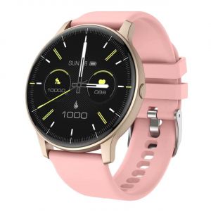 Montre Connect&eacute;e Bluetooth Multifonction Cardio Sommeil Sport &Eacute;tanche 5 Jours Rose Yonis - Neuf