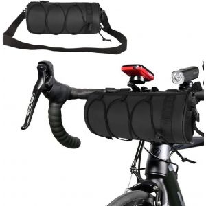 Sacoche De Guidon,Sac De Guidon De Vélo,Sacoche De Guidon De Vélo Avant Étanche Avec Bandoulière Amovible Pour Vélo De Course,Vtt,Accessoires De Cyclisme,2.5l (Noir) - Neuf