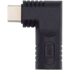 JGD-DC Jack 4.0 x 1.3mm Entr&eacute;e vers USB C Adaptateur Type-C Connecteur Coud&eacute; 90 Degr&eacute;s Prise d'alimentation Chargeur Adaptateur pour T&eacute;l&eacute;phone Portable 65W - Neuf