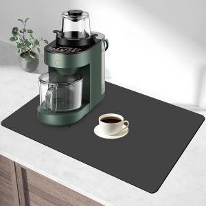 Tapis De Machine &Agrave; Caf&eacute; Super Absorbant, Tapis D'&eacute;gouttage De Cuisine, Tapis Absorbant Pour La Vaisselle 50 X 40 Cm - Neuf