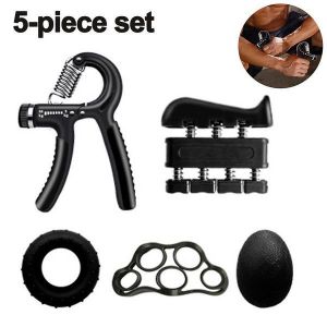 Kit D'entraînement De Force De Préhension 5 Pièces - Pinces À Main Réglables, Exerciseurs Pour Les Doigts Et Outils De Soulagement Du Stress Pour Les Athlètes Et La Rééducation - Neuf
