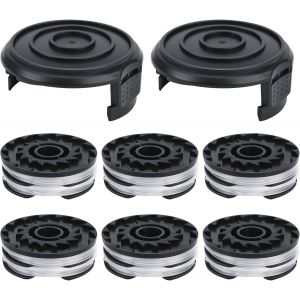 Lot de 8 bobines de fil compatibles avec les coupe-bordures électriques Parkside LIDL PRT 550 A1,PRT 550 A2,PRT 550 A3,PRT 550 A5,PRT 550 B6,PRTA 20-Li B2,PRTA 20-Li C3 Longueur 10 m Ø - Neuf