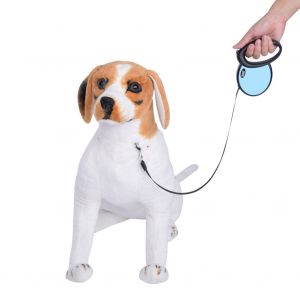 Hjlian Laisse Retractable Pour Chiots Et Chats, 4 M, Pour Promenade En Exterieur, Corde De Traction (Bleue) - Neuf