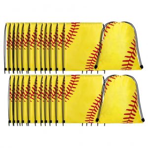 Lot De 25 Sacs A Dos A Cordon Style Softball Pour Homme Et Femme, Ideal Pour Le Sport, Les Voyages Ou La Gym - Neuf