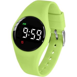 r&eacute;sistant &agrave; l'eau Vibration r&eacute;veil Montre de Charge 15 r&eacute;veil Montre avec &eacute;cran de Verrouillage comme Une Montre d'entra&icirc;nement de Toilette (Purple Square) - Neuf