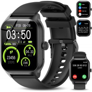 Kalanka-Montre Connect&eacute;e Femme Homme, 2.01"" Hd Smartwatch Avec R&eacute;pondre/Num&eacute;roter, Montre Intelligente Sport Etanche Ip68 Podometre/Cardiofrequencemetre/Moniteur De Sommeil Pour Android Ios - Neuf