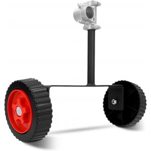 MEVRONISSHOP-Roue De Support De Coupe-Bordure, R&eacute;glable Roues De Support Pour Tondeuse &agrave; Gazon,Roues Auxiliaires Pour Coupe-Herbe &agrave; Tube De 28 mm, Coupe-Herbe, D&eacute;broussailleuse &eacute;lectrique - Neuf