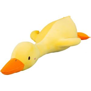 Peluche canard, peluche animal en peluche, oreiller câlin super doux pour tous les âges (yeux ronds jaunes, 25,6'') - Neuf