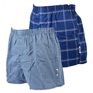 Cale&ccedil;on Homme En Coton Dim Collection Pack De 2 Cale&ccedil;ons D031 Bleu - Neuf