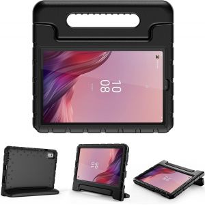 Coque Antichoc Enfant Pour Lenovo Tab M9 9"" 2023,&Eacute;tui Ultra L&eacute;ger R&eacute;sistant Aux Chocs Robuste Enfant Pour Lenovo Tab M9 9 Pouces,Housse De Protection Rotatif Poign&eacute;e Fonction Stand -Noir - Neuf