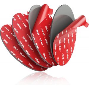 Lot de 4 Supports &agrave; Ventouse de Rechange pour Tableau de Bord, 80 mm (3,15"") Cercle VHB 3M Double Face Extra Forte pour Tableau de Bord, Appareil Photo, GPS, iPad - Neuf